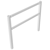 Stationary access barriers | for bolting on site | with top and quarter-bent bar | hot-dip galvanized | total width: 1500 mm